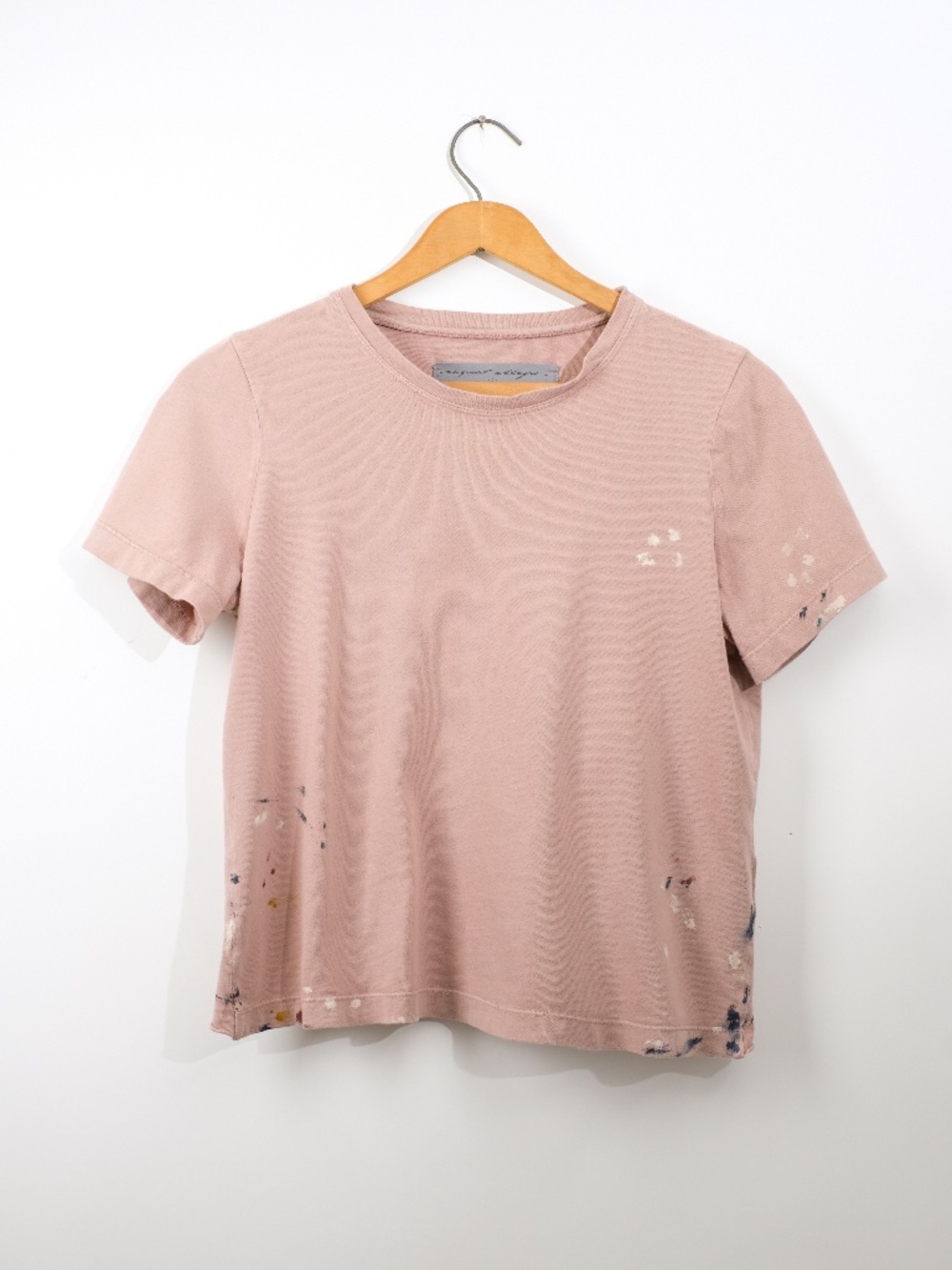 Raquel Allegra Dusty Rose Pink Paint Splatter Boy T